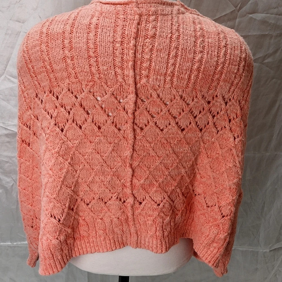 Free People Oversized Sunset Cruise Cardigan Orange Pinched Cheeks Xsmall - Picture 5 of 8